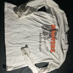 Hooters White Long Sleeve Tee